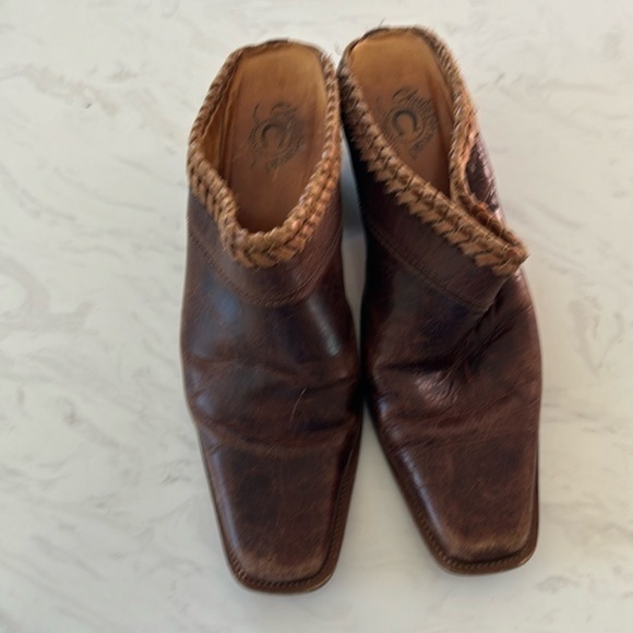 Charlie Horse Slide Leather Booties - Picture 1 of 5